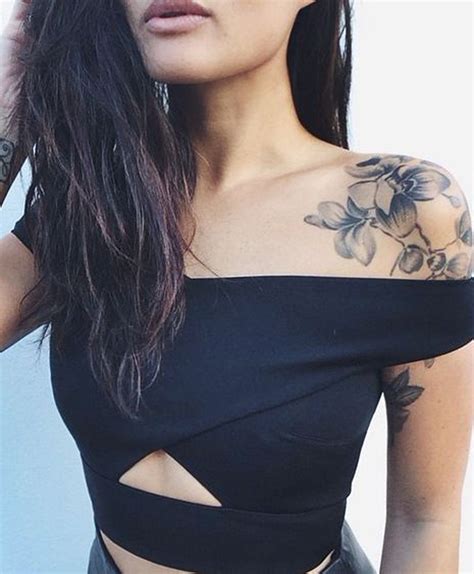 front shoulder tattoos for women